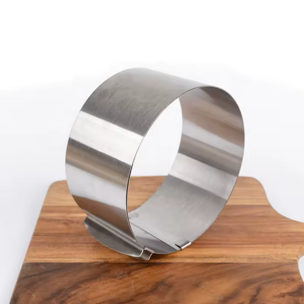 Verstellbarer Edelstahl Tortenring 6–12 Zoll – Kuchenform zum Backen
